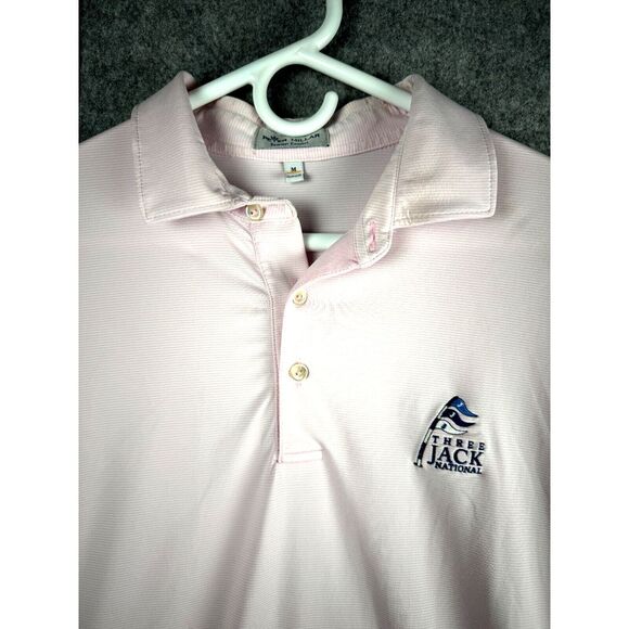 Peter Millar Summer Comfort Golf Polo Men's Medium Three Jack National Striped * - Picture 4 of 11
